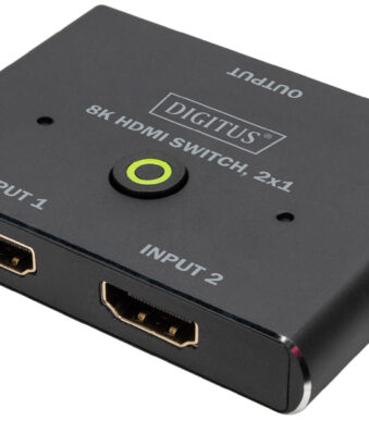 DIGITUS 8K HDMI Switch, 2x1, zwart
