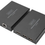 DIGITUS HDMI KVM IP Extender set, zwart