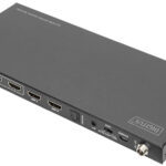 DIGITUS 4x2 HDMI Matrix Switch, 4K/60Hz, zwart
