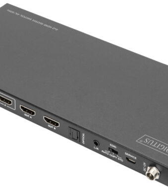 DIGITUS 4x2 HDMI Matrix Switch, 4K/60Hz, zwart