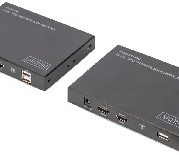 DIGITUS 4K HDMI KVM Extender set, 70 m