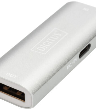 DIGITUS 8K DisplayPort Repeater, zilver