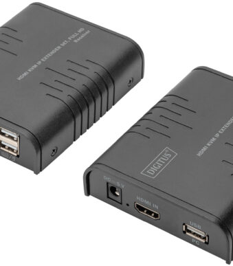 DIGITUS HDMI KVM IP Extender set, Full HD, 120 m