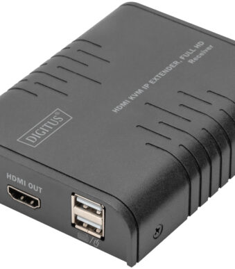 DIGITUS HDMI KVM IP Extender Receiver, Full HD
