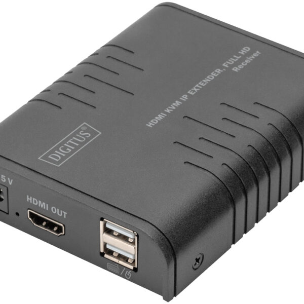 DIGITUS HDMI KVM IP Extender Receiver, Full HD
