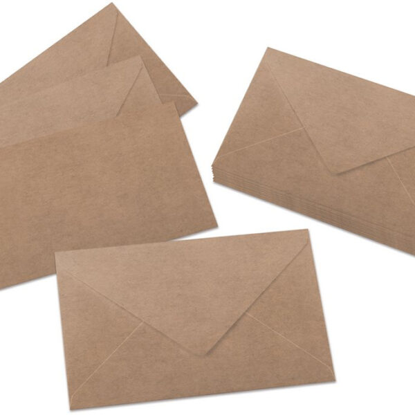 sigel envelop 'Nature', C6, bruin, gegomd, 100 g/m2