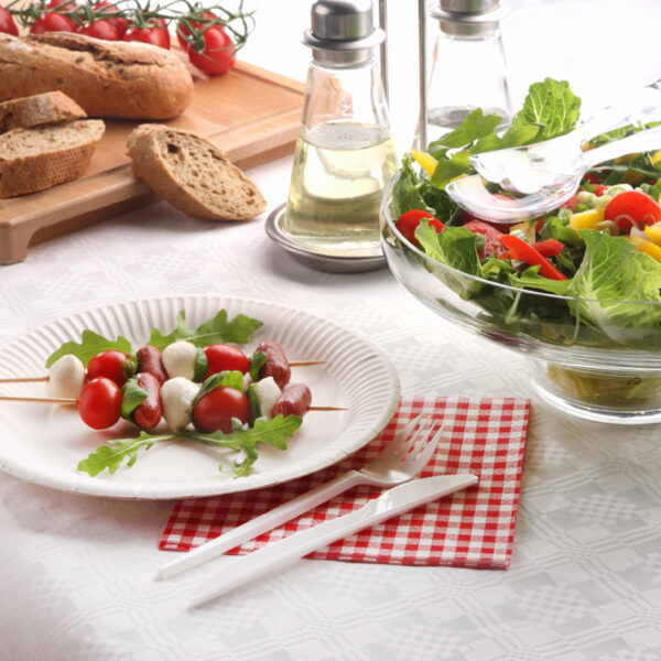 PAPSTAR Damast-tafellaken, rol, 10 x 1 m, wit