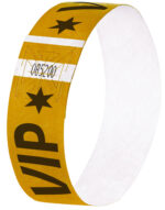 sigel evenementenbandjes ´Super Soft´, met opdruk 'VIP', goud