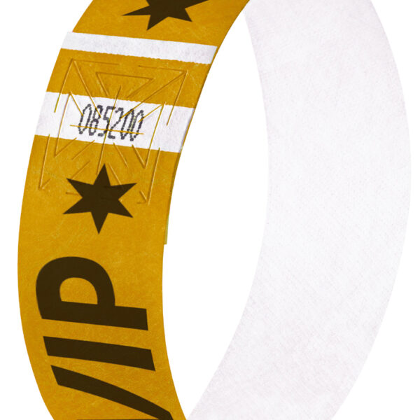 sigel evenementenbandjes ´Super Soft´, met opdruk 'VIP', goud