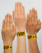 sigel evenementenbandjes ´Super Soft´, met opdruk 'VIP', goud