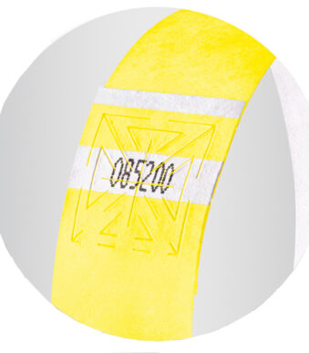 sigel evenementenbandjes ´Super Soft´, fluorescerend, geel