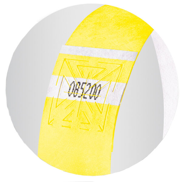 sigel evenementenbandjes ´Super Soft´, fluorescerend, geel