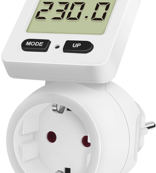 LogiLink energiekostenmeter, display 180 graden draaibaar, wit