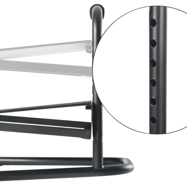 LogiLink voetensteun, hoogteverstelbaar, zwart