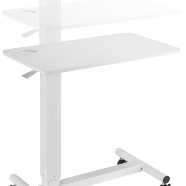 LogiLink bedtafel met gasdrukveer, wit