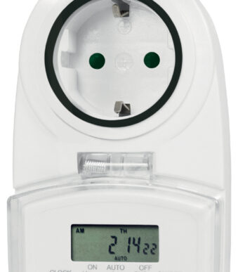 LogiLink digitale tijdschakelklok Outdoor, IP44, wit