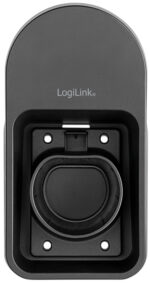 LogiLink wandhouder met kabelhaak voor E-autolaadkabel