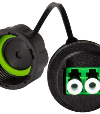 LogiLink LWL koppeling met beschermkap, LC-Duplex, IP68