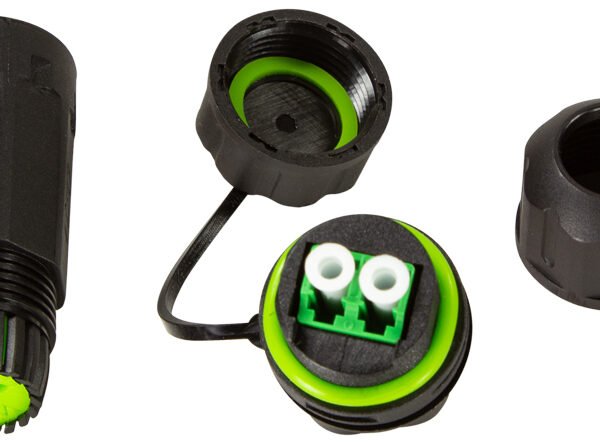 LogiLink LWL koppeling met beschermkap/kabelmof, LC-Duplex