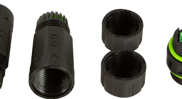 LogiLink LWL koppeling met 2 kabelmoffen, LC-Duplex, IP68