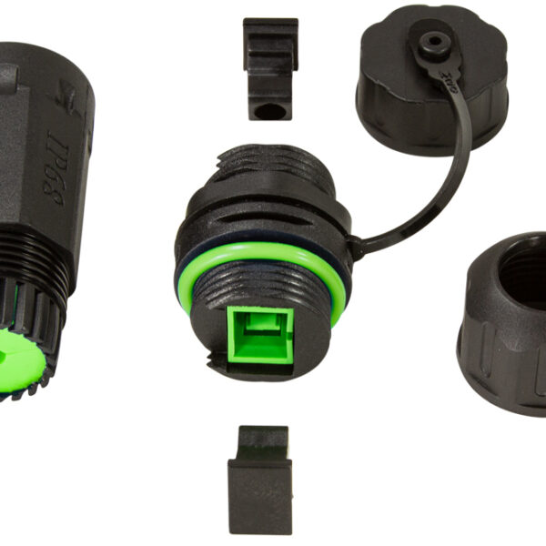 LogiLink LWL koppeling met beschermkap/kabelmof, SC-Simplex