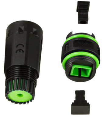 LogiLink LWL koppeling met 2 kabelmoffen, SC-Simplex, IP68