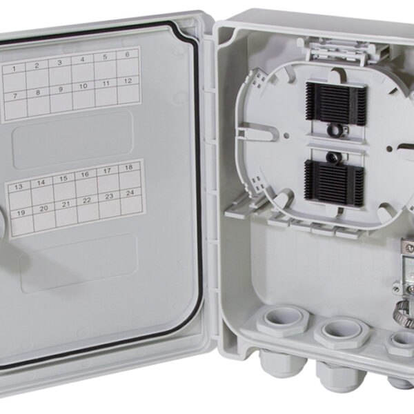 LogiLink FTTH/FTTB-aansluitbehuizing, voor max. 24 glasvezels