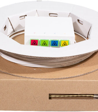 LogiLink FTTH-splitbox, 4x SC/APC, 20 m installatiekabel, wit