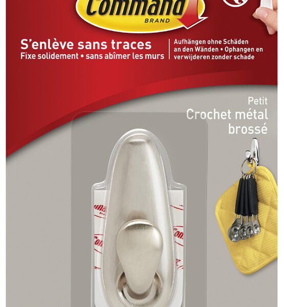 3M Command metalen haak ´Classic´, grootte: S, zilver