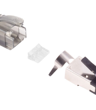 FLEXLINE RJ45 stekker voor ronde kabel, Cat. 5-6A, afgeschermd