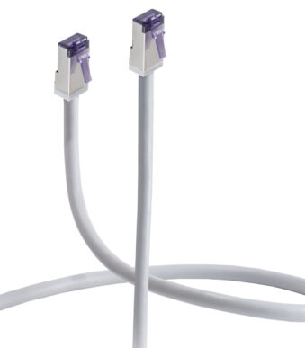 FLEXLINE patchkabel, Cat. 6A, S/FTP, zeer flexibel, wit, 0,25 m