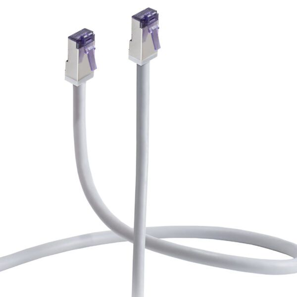 FLEXLINE patchkabel, Cat. 6A, S/FTP, zeer flexibel, wit, 0,25 m