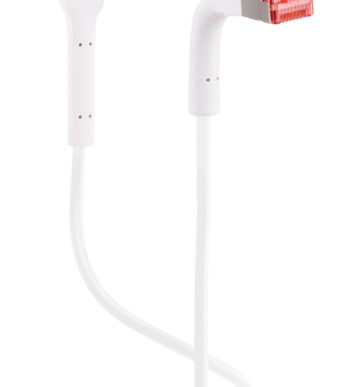 FLEXLINE patchkabel Cat. 6A, U/FTP, buigzaam, wit, 0,25 m