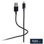 FLEXLINE USB-aansluitkabel, USB-A - USB-B, zwart, 1,0 m