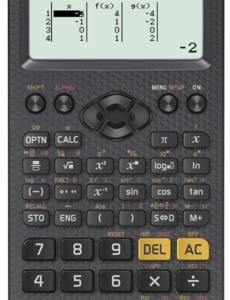CASIO schoolrekenmachine FX-82DE X ClassWiz, batterijvoeding