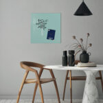 sigel glas-magneetbord Artverum, aquamarijn, (B)480 mm