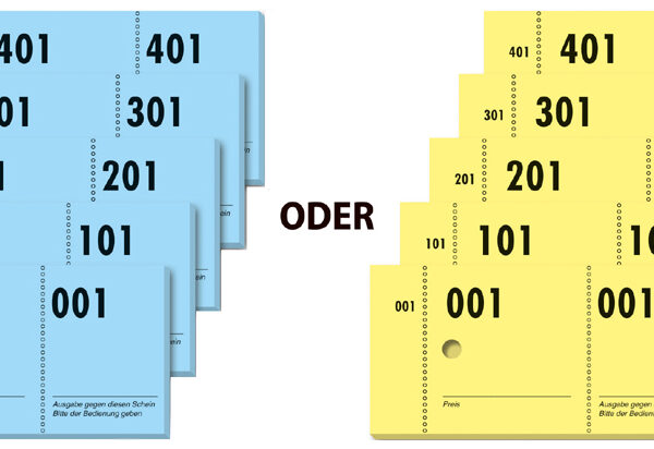sigel nummerblock ´garderobe´, 1-500, (B)105 x (H)50 mm