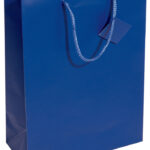 sigel geschenktas, met matte lak, grootte: L, ultramarijnblauw