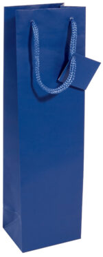 sigel flessenzak, met matte lak, voor 1 fles, ultramarijn-blauw
