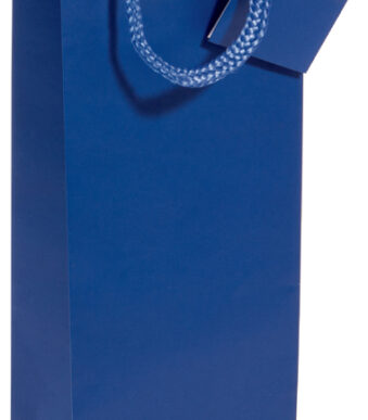 sigel flessenzak, met matte lak, voor 1 fles, ultramarijn-blauw