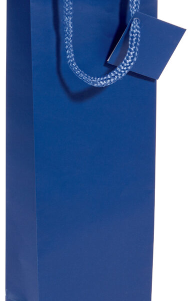 sigel flessenzak, met matte lak, voor 1 fles, ultramarijn-blauw