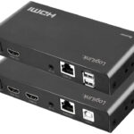 LogiLink HDMI Extender Set via LAN/KVM/2xUSB-A/1080p/HDCP/