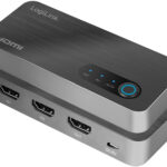LogiLink 8K/60 Hz HDMI-Switch, 2 x 1-voudig, zwart