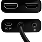 LogiLink 4K/60 Hz HDMI Splitter, Downscaler, EDID, 2-voudig, zwart