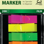 sigel kleefstrips ´Z-Marker´ folie Mini Neon, 12 x 45 mm