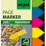 sigel kleefstrips folie pijl, 45 x 12 mm, 200 vel