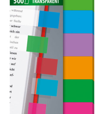 sigel kleefstrips folie Multicolor, 44 x 12,5 mm, 500 vel