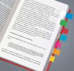 sigel kleefstrips folie Multicolor, 44 x 12,5 mm, 500 vel