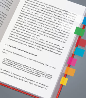 sigel kleefstrips folie Multicolor, 44 x 12,5 mm, 500 vel