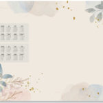 sigel papieren schrijfonderlegger 'Pastel Garden', 595 x 410 mm